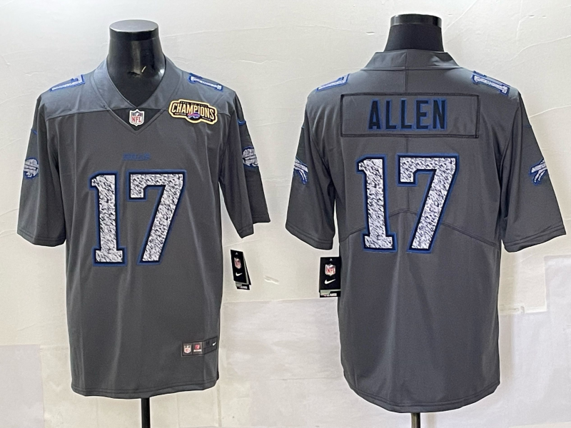 Men Buffalo Bills #17 Allen Grey Nike 2025 Limited NFL Jersey style 003->buffalo bills->NFL Jersey